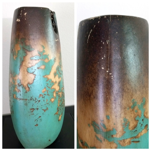 Mexican Rustic Distressed Vase - Picture 8 of 13